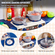 VEVOR Kitchen Playset Kids Pretend Cooking Play Toy 48 Piece Αξεσουάρ Μπλε