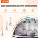 VEVOR Kitchen Playset Kids Pretend Cooking Play Toy 24 Piece Αξεσουάρ Καφέ