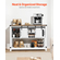 VEVOR Coffee Bar Ντουλάπα Τραπέζι 4 επιπέδων καφέ μπαρ με πόρτες αχυρώνα για σαλόνι