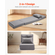 VEVOR Convertible Flip Chair με 5 ρυθμιζόμενες θέσεις δαπέδου Lazy Sofa Grey
