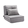 VEVOR Convertible Flip Chair με 5 ρυθμιζόμενες θέσεις δαπέδου Lazy Sofa Grey