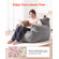 Καρέκλα VEVOR Bean Bag Καρέκλα καναπέ BeanBag με μπράτσα για ενήλικες Λούτρινο γκρι