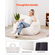 Καρέκλα VEVOR 3 πόδια Bean Bag με μαλακά υποβραχιόνια και τσέπη αποθήκευσης Λευκή