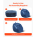 Καρέκλα VEVOR 3 πόδια Bean Bag με μαλακά υποβραχιόνια και τσέπη αποθήκευσης μπλε