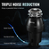 VEVOR Garbage Disposal 1/2 HP Continuous Food Waste Disposer 3-Bolt 3820 RPM