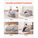 Καρέκλα κρεβατιού VEVOR Bean Bag Μετατρέψιμη από καρέκλα σε σαλόνι ή στρώμα Grey-Queen