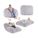 Καρέκλα κρεβατιού VEVOR Bean Bag Μετατρέψιμη από καρέκλα σε σαλόνι ή στρώμα Grey-Queen