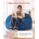 Καρέκλα VEVOR Round Bean Bag με αφαιρούμενο και πλενόμενο κάλυμμα για ενήλικες Μπλε