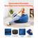 Καρέκλα VEVOR 3 πόδια Round Bean Bag με αφαιρούμενο κάλυμμα & Dutch Velvet Blue