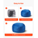 Καρέκλα VEVOR 3 πόδια Round Bean Bag με αφαιρούμενο κάλυμμα & Dutch Velvet Blue