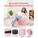Καρέκλα VEVOR 3 πόδια Round Bean Bag με αφαιρούμενο κάλυμμα & Dutch Velvet Pink