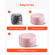 Καρέκλα VEVOR 3 πόδια Round Bean Bag με αφαιρούμενο κάλυμμα & Dutch Velvet Pink