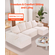 VEVOR Modular Sectional Καναπές σε σχήμα U Cloud Καναπές με ξαπλώστρα και μαξιλάρι μπεζ
