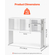 VEVOR Desktop Bookshelf White Desktop Storage Organizer 1-Tier για γραφείο και σπίτι