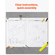 VEVOR Desktop Bookshelf White Desktop Storage Organizer 1-Tier για γραφείο και σπίτι