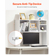 VEVOR Desktop Bookshelf White Desktop Storage Organizer 1-Tier για γραφείο και σπίτι