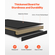VEVOR Desktop Bookshelf Black Desktop Storage Organizer 1-Tier for Office & Home