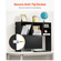 VEVOR Desktop Bookshelf Black Desktop Storage Organizer 1-Tier for Office & Home