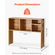 VEVOR Desktop Bookshelf Wood Desktop Storage Organizer 1-Tier for Office & Home