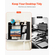 VEVOR Desktop Bookshelf Black Desktop Storage Organizer 2-Tier για γραφείο και σπίτι