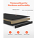 VEVOR Desktop Bookshelf Black Desktop Storage Organizer 3 επιπέδων για γραφείο και σπίτι