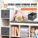 VEVOR Kids Reading Nook Bench 6-Cubby Storage ράφι με μαξιλάρι καθίσματος λευκό