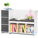 VEVOR Kids Reading Nook Bench 6-Cubby Storage ράφι με μαξιλάρι καθίσματος λευκό
