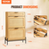 Οργάνωση παπουτσιών VEVOR Rattan Shoe Cabinet με 2 συρτάρια και 1 συρτάρι