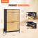 VEVOR Rattan Shoe Cabinet Shoe Organizer 2 συρτάρια αναδιπλούμενα & 1 συρτάρι μαύρο