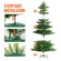 VEVOR Χριστουγεννιάτικο Δέντρο 6,5 ποδιών Prelit Artificial Tree with 350 White LEDs 900 Tips