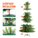 VEVOR Χριστουγεννιάτικο Δέντρο 7,5 ποδιών Prelit Artificial Tree with 700 White LEDs 1319 Tips