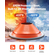 VEVOR Metal Roof Pipe Flashing Boot ταιριάζει 10" - 19" Pipe High Temp Red Silicone