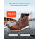 VEVOR Steel Toe Work Boots UK Size 7,5 Waterproof Moc Toe for Men Αντιολισθητικά