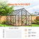 VEVOR 12 Pack Πολυανθρακικά Πάνελ Θερμοκηπίου 2&#039; X 4&#039; X 0,24&#039;&#039; Φύλλα οροφής