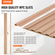 VEVOR Wood Slat Acoustic Panels 8 τμχ 96 x 6 ιντσών WPC για μοντέρνο ξύλο τέφρας τοίχου
