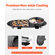 VEVOR Hot Pot με Γκριλ 2200W Ηλεκτρική άκαπνη ψησταριά και ζεστή κατσαρόλα 2 σε 1