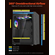 Θήκη VEVOR για gaming PC μεσαίου πύργου ATX, κουτί με 3 ανεμιστήρες ARGB 120 mm