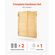 VEVOR Πόρτες Καφέ με Αψιδωτή Κορυφή 91,4x106,7 cm από Ξύλο Πεύκου με Μεντεσέδες