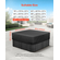 Κάλυμμα υδρομασάζ εξωτερικού χώρου VEVOR 2413x2413x508mm, ανθεκτικό στις καιρικές συνθήκες και αδιάβροχο, μαύρο