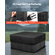 Κάλυμμα υδρομασάζ εξωτερικού χώρου VEVOR 2413x2413x508mm, ανθεκτικό στις καιρικές συνθήκες και αδιάβροχο, μαύρο