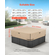Κάλυμμα υδρομασάζ εξωτερικού χώρου VEVOR 2413x2413x508mm Ανθεκτικό στις καιρικές συνθήκες και αδιάβροχο καφέ