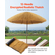 VEVOR Ρολό Στέγης από Thatch Grass 1,3 x 3,9 πόδια Tiki Hut για Φούστα Μπαρ, Διακόσμηση Στέγης για Πάρτι