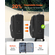 28-Inch Softside Expandable Luggage with Spinner Wheels Checked Suitcase Black | VEVOR US