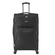 28-Inch Softside Expandable Luggage with Spinner Wheels Checked Suitcase Black | VEVOR US