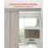 Στόρια VEVOR με Επεκτεινόμενη Ράγα από 116 cm έως 218 cm W, Κόψιμο σε Καφέ