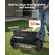 Walk-Behind Push Broadcast Spreader 50LBS 18 in Spreading Width for Fertilizer | VEVOR US