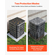 Κάλυμμα κλιματιστικού VEVOR 711 x 711 x 812 mm, διπλής στρώσης, αποσπώμενο στέγαστρο