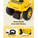 VEVOR Ride On Push Car Εκσκαφέας 25 kg με αποθηκευτικό χώρο κάτω από το κάθισμα