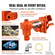Αντλία μεταφοράς καυσίμου VEVOR, 12V DC 16 GPM 1/4 HP, Αντλία εξαγωγής βενζίνης με αυτόματο ακροφύσιο, σωλήνα εκκένωσης και σωλήνα αναρρόφησης για βενζίνη, ντίζελ, κηροζίνη, μείγματα αιθανόλης και μεθανόλης και βιοντίζελ