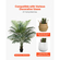 Τεχνητός φοίνικας Areca VEVOR 1829 mm, Τροπικά φυτά ψεύτικου φοίνικα με ψηλή λευκή γλάστρα, Φυτό μεταξιού ψεύτικου δαπέδου σε γλάστρα, Μεγάλα δέντρα για διακόσμηση σπιτιού, γραφείου, σαλονιού, θέρμανση σπιτιού, εσωτερική και εξωτερική